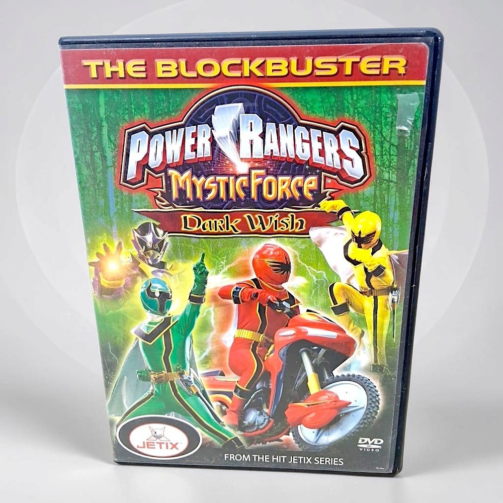Vtg Power Rangers Mystic Force Dark Wish DVD 2006 Jetix Series Blockbuster Movie